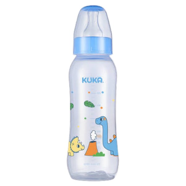Kuka - Biberón Natural Color Nivel 2 Celeste 250ml