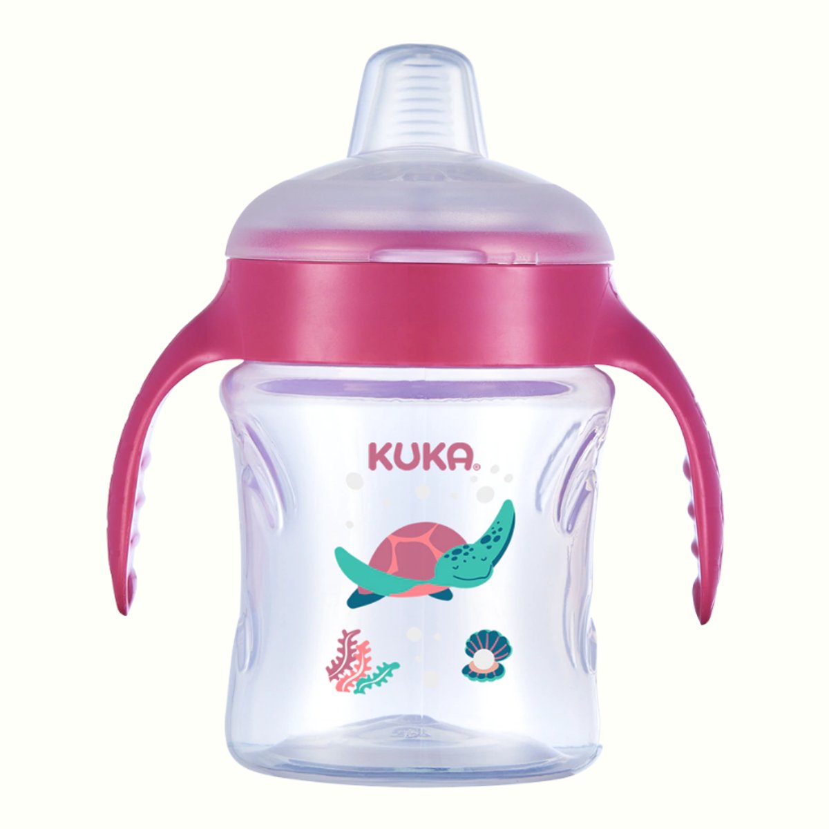 Kuka - Vaso de Entrenamiento Fun Rosa y Azul 200ml - 2