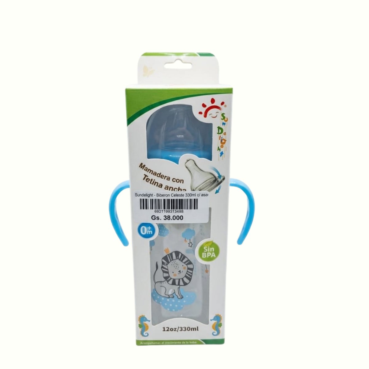 Sundelight - Biberon Celeste 330ml con Asas - 2
