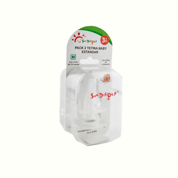 Sundelight - Tetina Estandar Estuche x2 3-6m