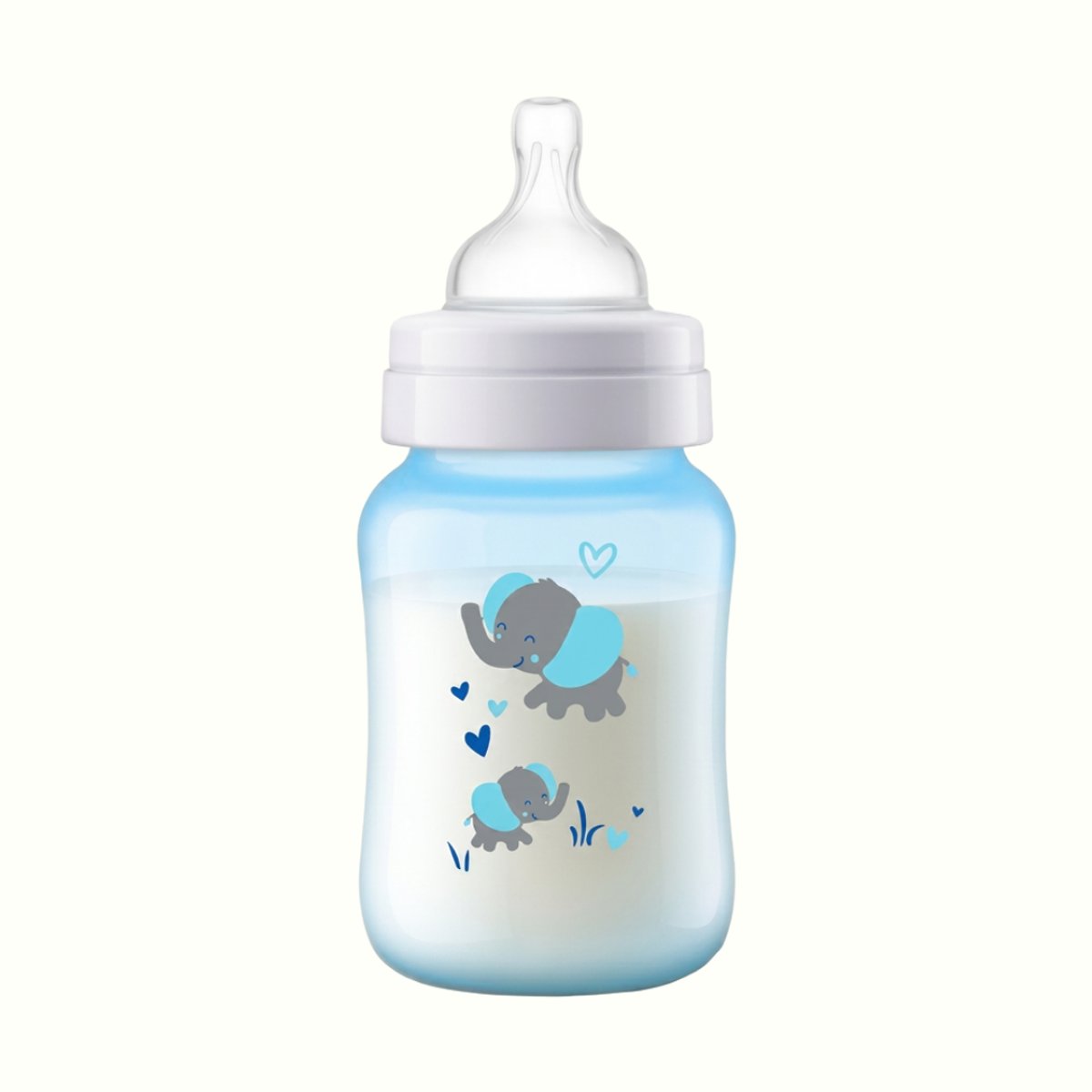 Philips Avent - Biberón Anticolicos Celeste C/D Elefante 260ml - 2