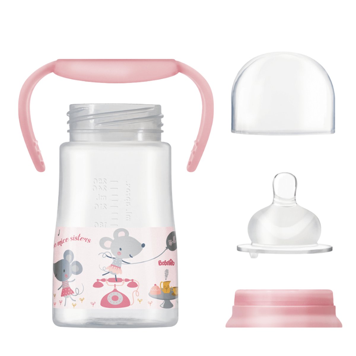 Babelito - Biberon Boca Ancha con Asas 250ml - 15