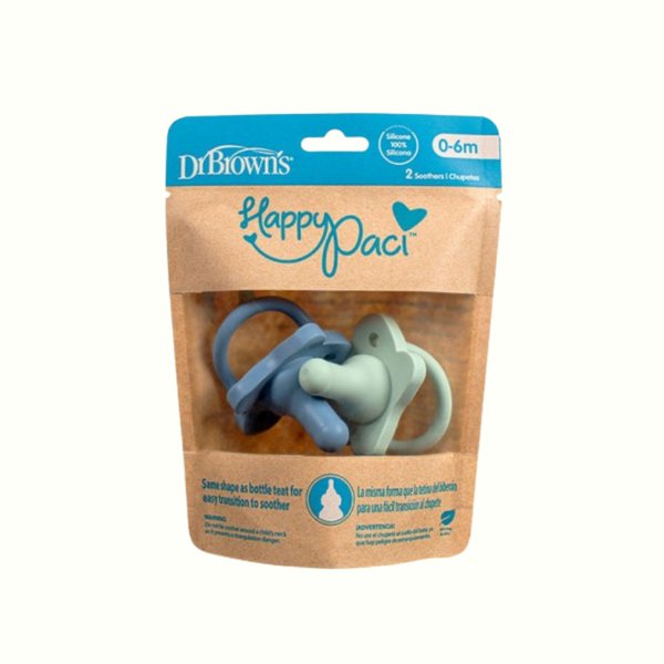 Dr Brown´s - Set de 2 Chupetes Celeste 0-6m