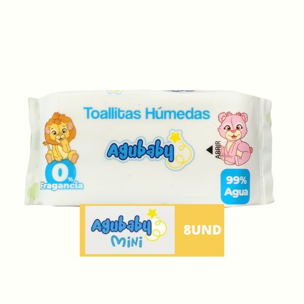 Toallitas Humedas Piel Sensible MINI 8und