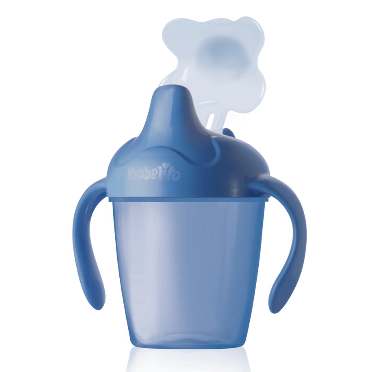 Babelito - Vaso Antiderrame Azul con Asas 250ml - 3