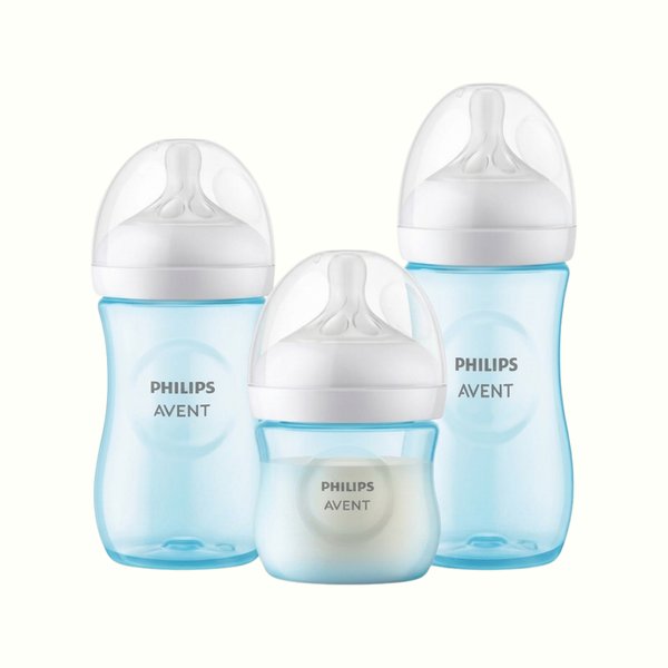 Philips Avent - Set de 3 Biberones Natural Response Celeste