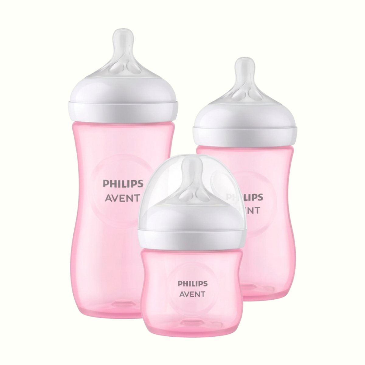 Philips Avent - Set de 3 Biberones Natural Response Rosa - 2