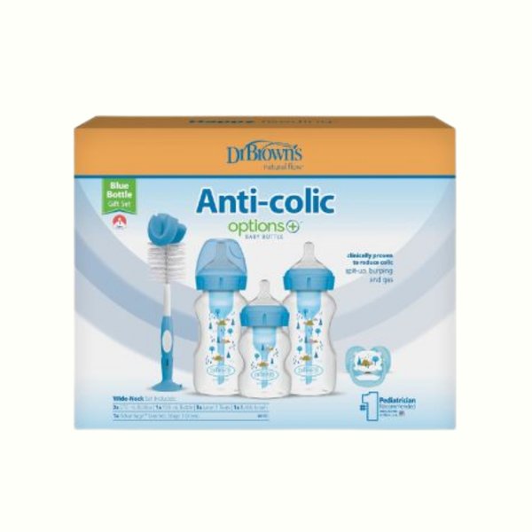 Dr Brown´s - Set de Regalo Celeste Boca Ancha