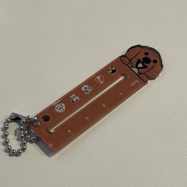 Llavero/Reglita con diseño perrito