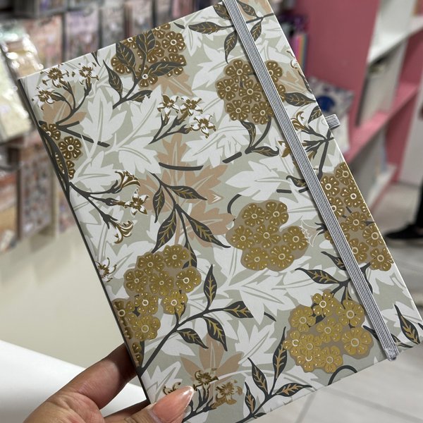 Libreta de Flores con dorado