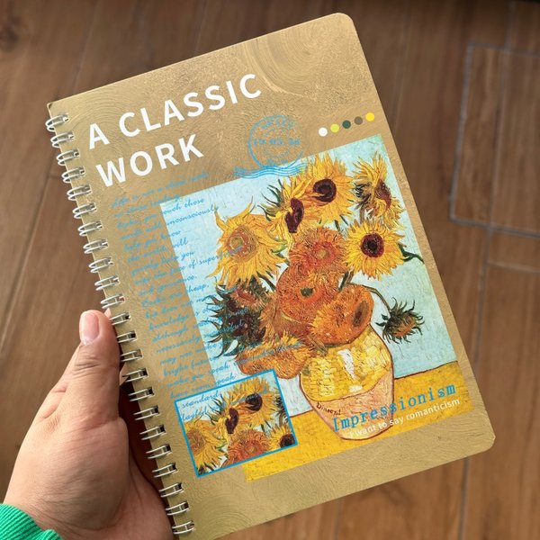 Libreta espiral simple - Van Gogh