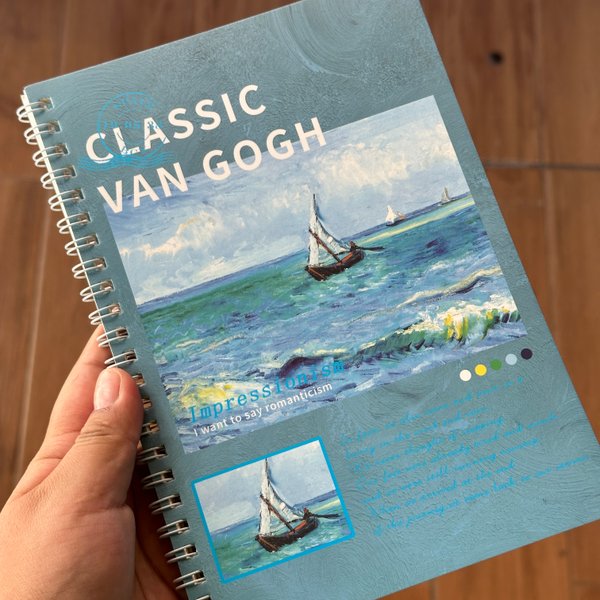 Libreta espiral simple - Van Gogh