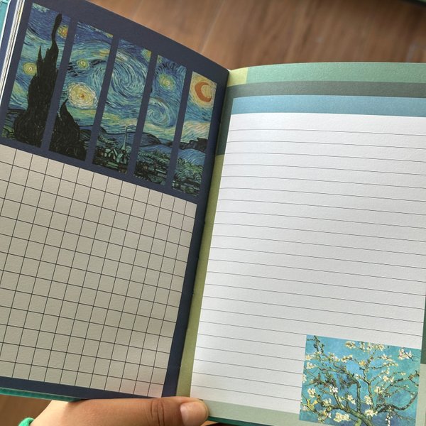 Libreta hojas diseñadas A5 - Van Gogh