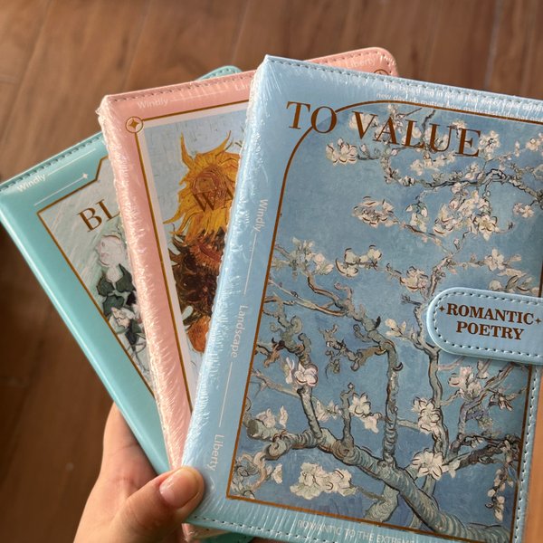 Libreta acolchada con hojas diseñadas - Van Gogh