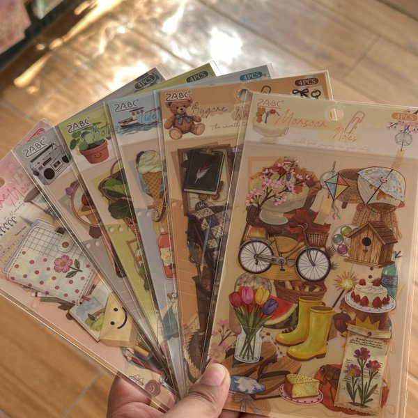 Stickers journal - 4 pcs