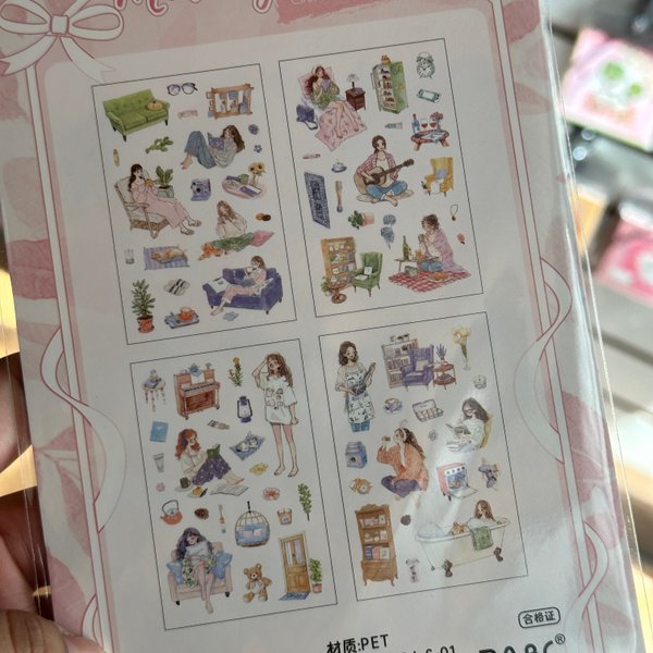Stickers Journal - Chicas - 4 pcs