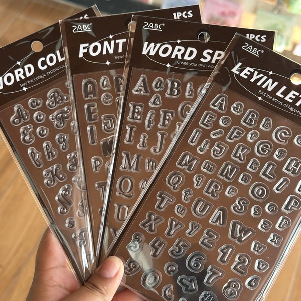 Mini sellos letras