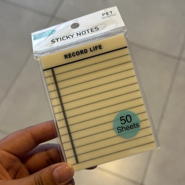 Post it transparente - diseños 