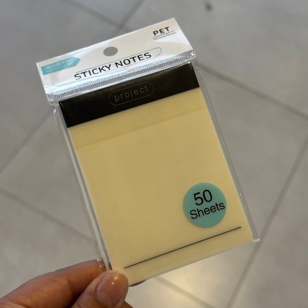Post it transparente - diseños 