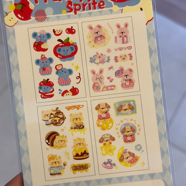 Stickers Animalitos Kawaii - 4 pcs