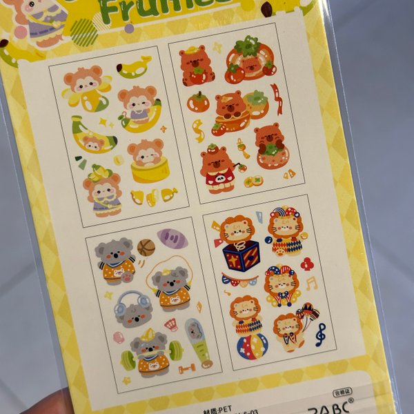 Stickers Animalitos Kawaii - 4 pcs