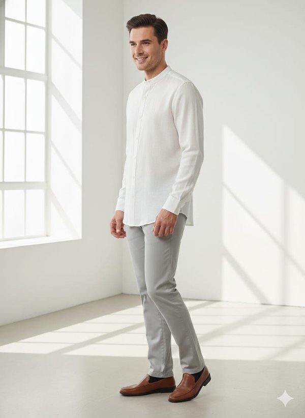 Camisa cuello mandarìn