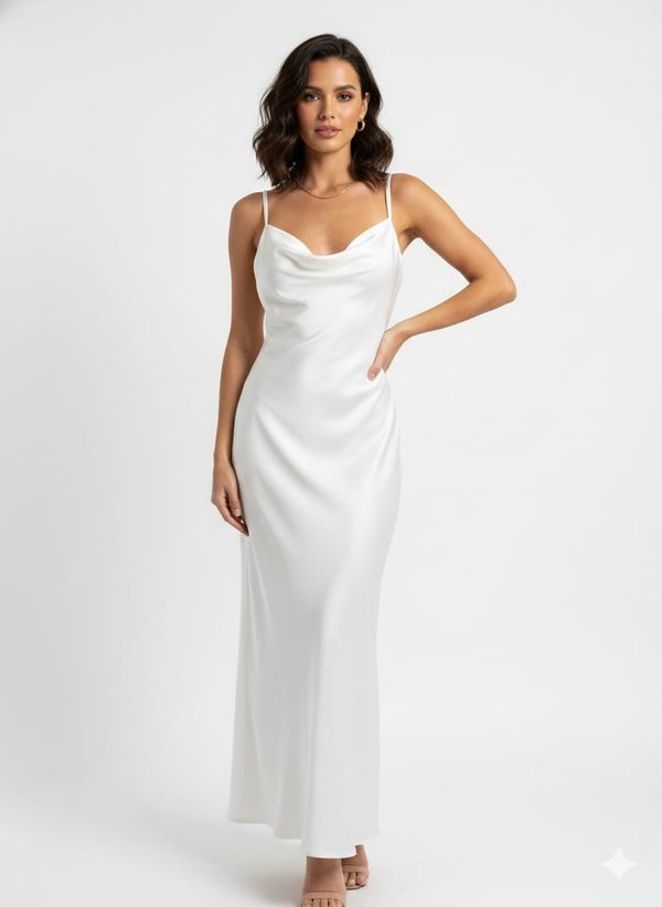 Vestido Cetim Afrodite