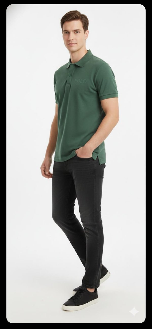 Camiseta polo malla waffer