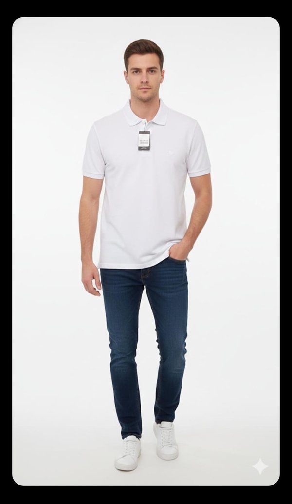 Camiseta polo algodon. 