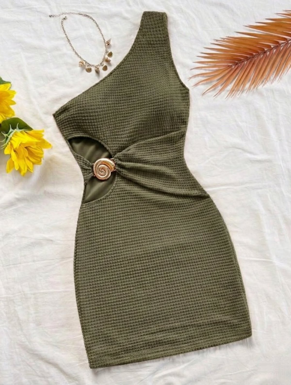 Vestido Corto Verde Militar - 2