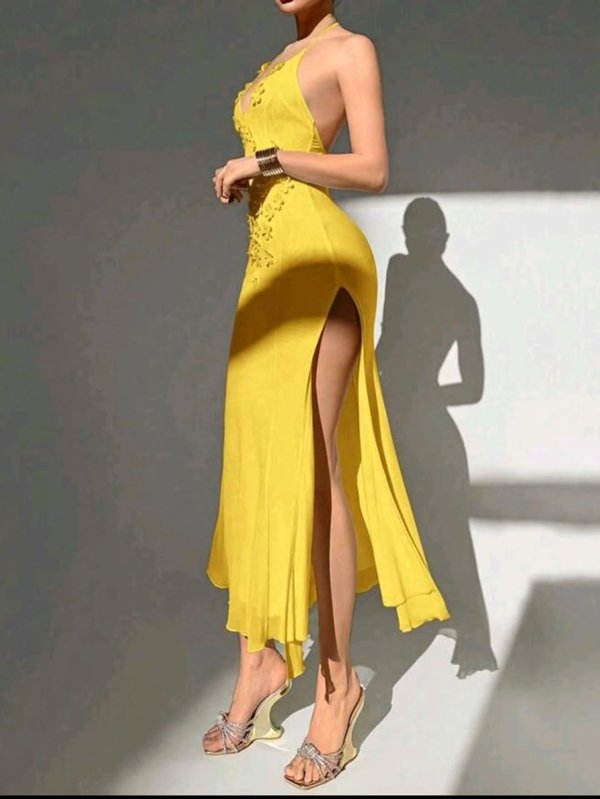 Vestido Largo Amarillo
