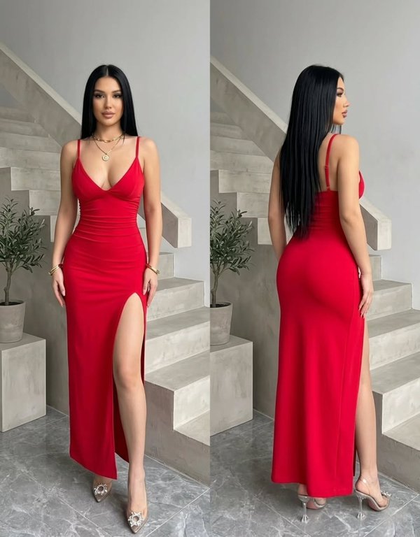 Vestido Largo Rojo
