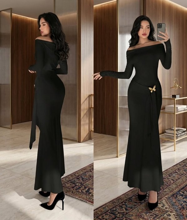 Vestido Largo Negro
