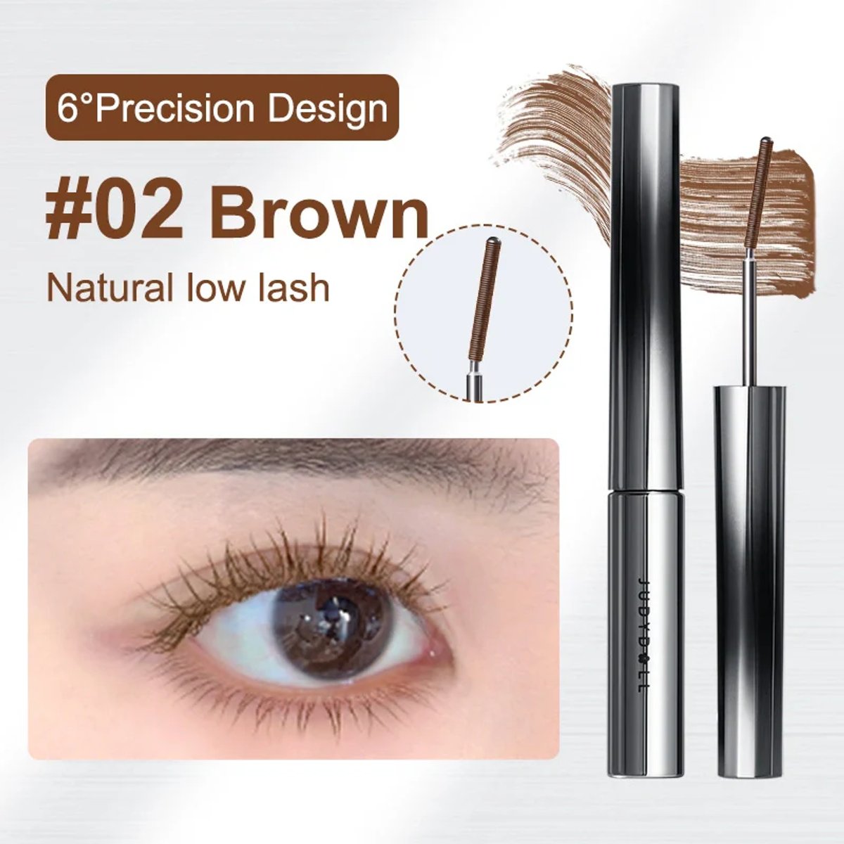JUDYDOLL- 3D Curling Eyelash Iron Mascara - Curly  - 3