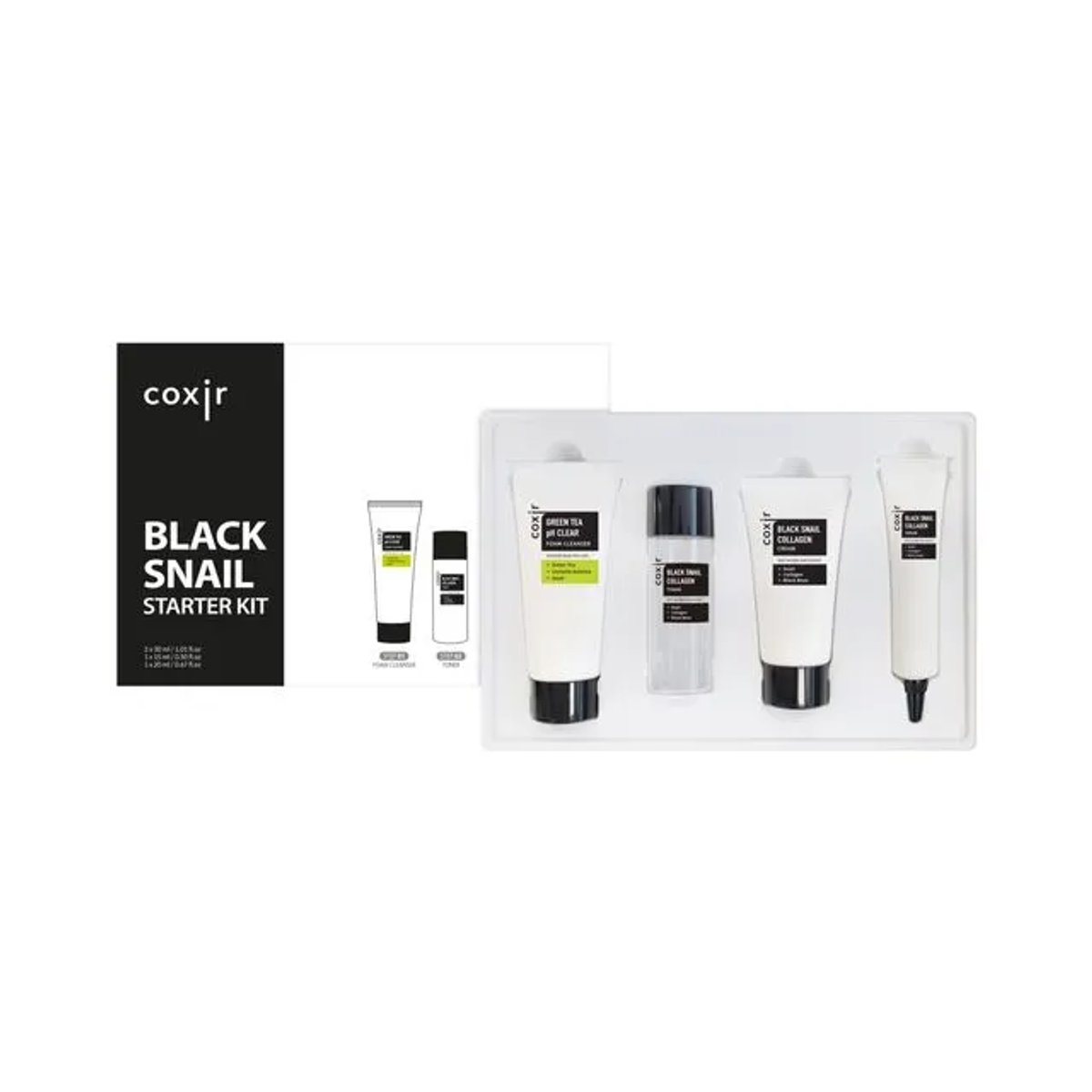 COXIR - Black Snail Starter Kit | 4pzas.