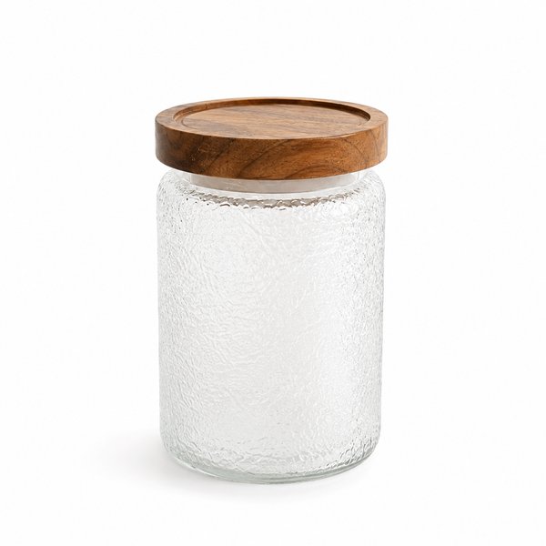 Frasco de vidrio con tapa