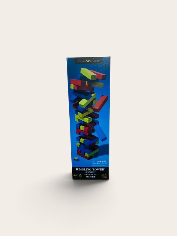 JUEGO DE MESA JENGA ARCO IRIS
