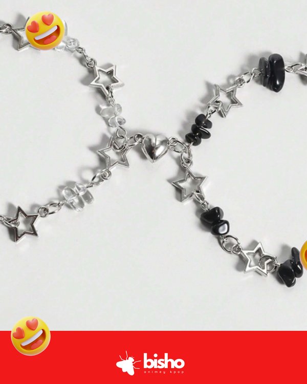 Pulseras a juego con imán