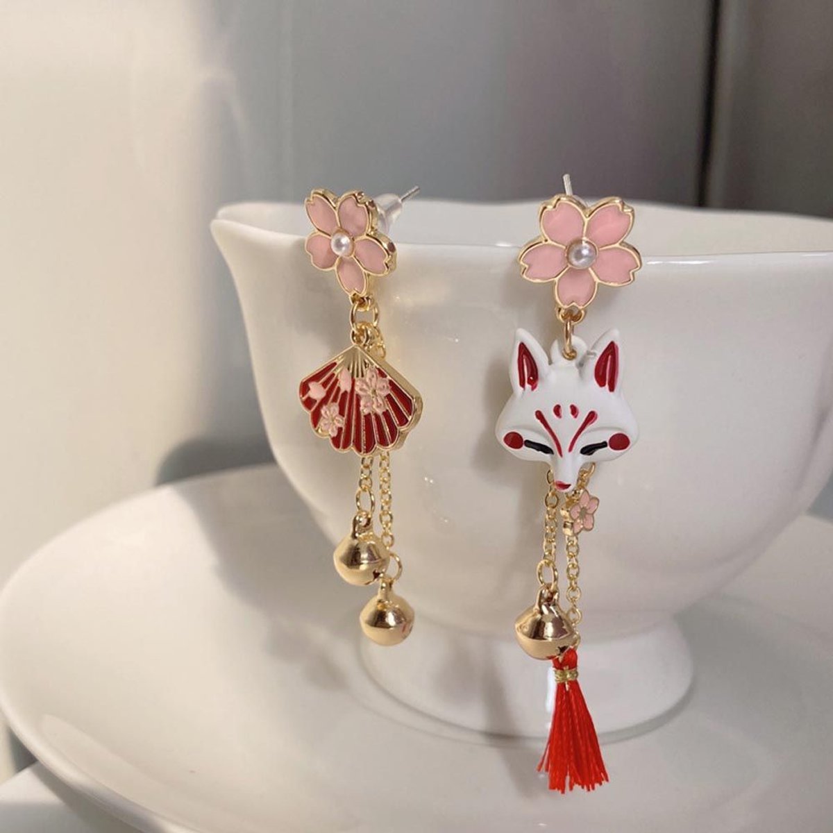 Aretes Kitsune  - 3