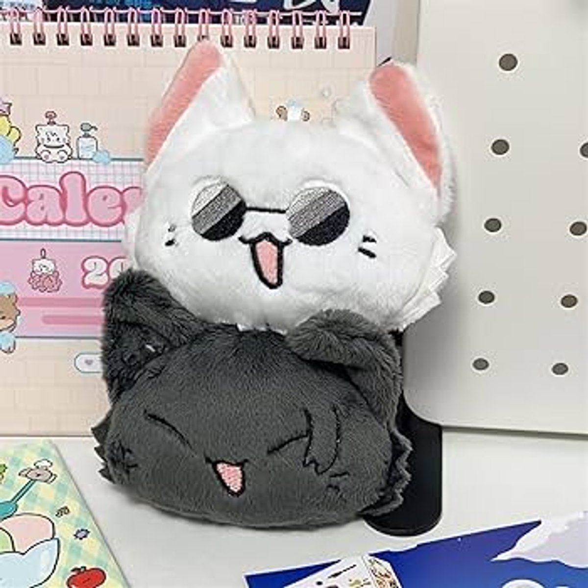 Llaveros de peluche Gojo y Geto