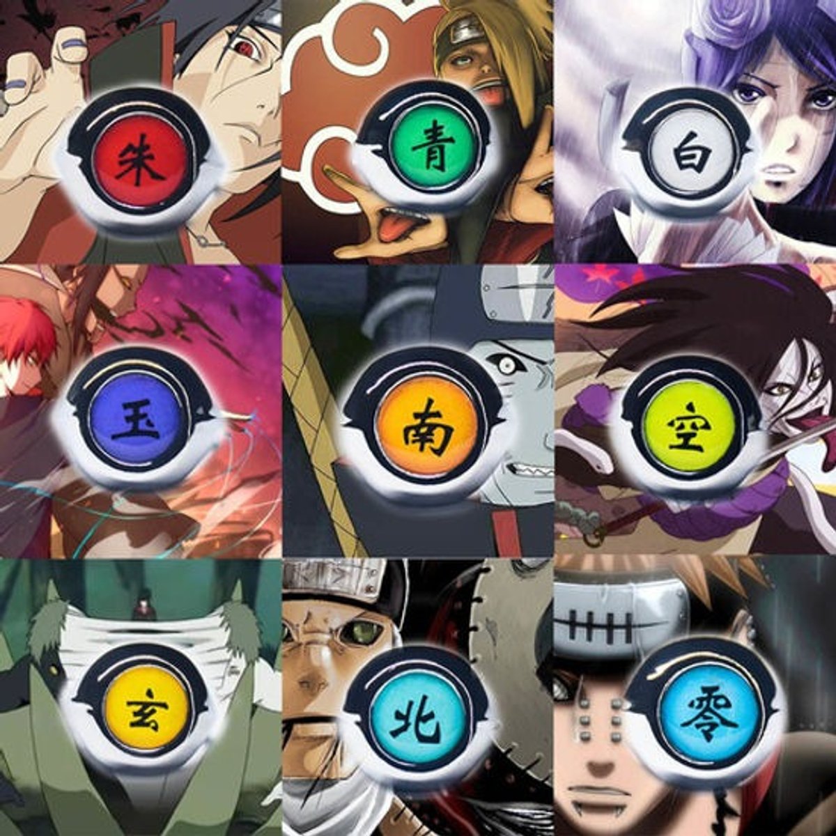 Anillos Akatsuki - Naruto - 3