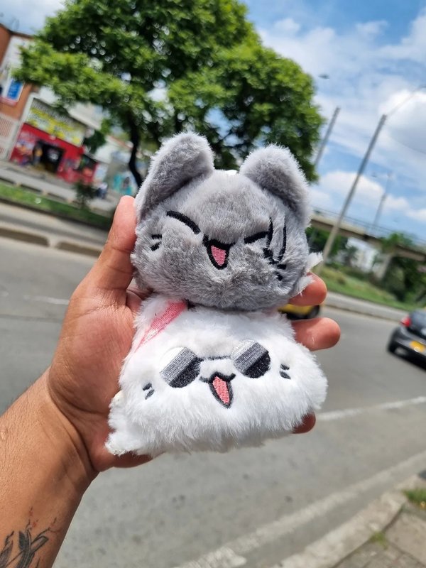 Llaveros de peluche -  Gatitos Gojo y Geto