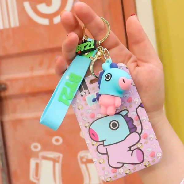 Tarjetero con llavero BT21