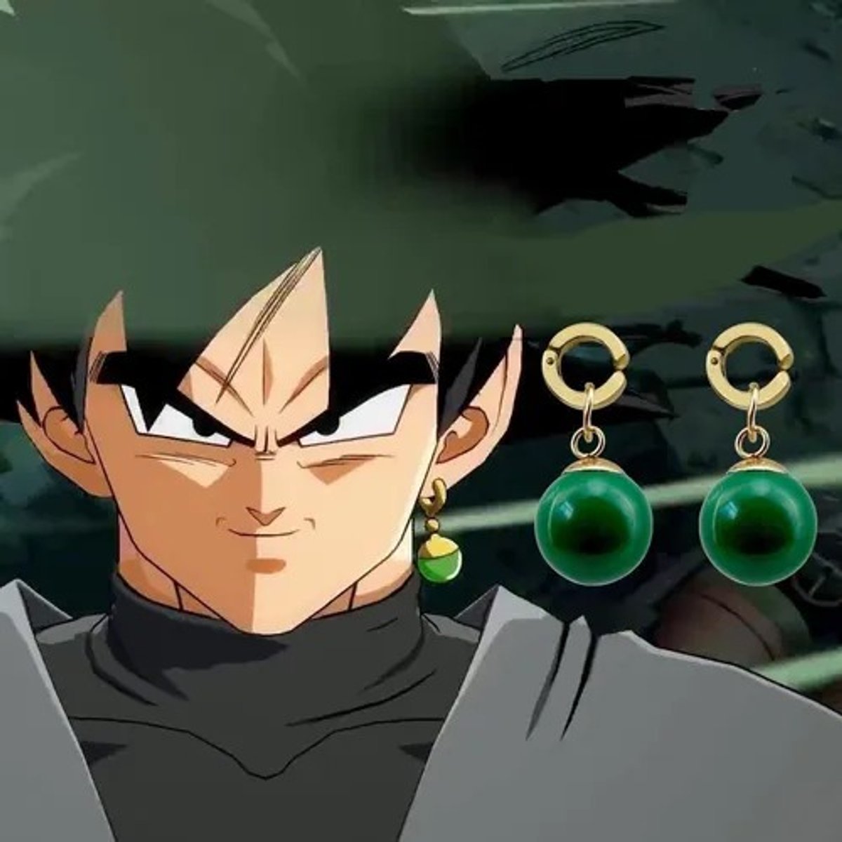 Aretes Fusión - Black Goku
