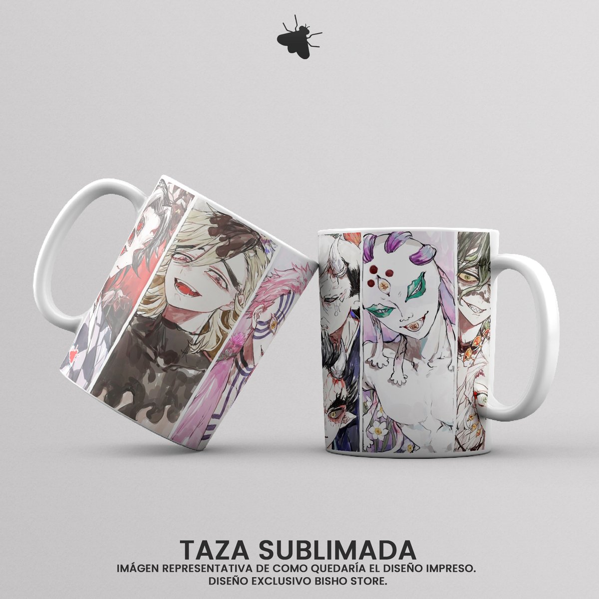 Taza Lunas Superiores - Demon Slayer