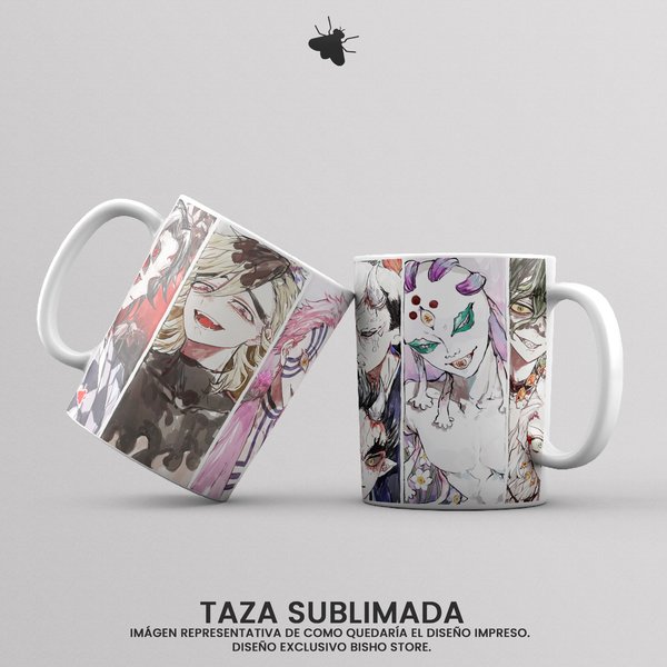Taza Lunas Superiores - Demon Slayer