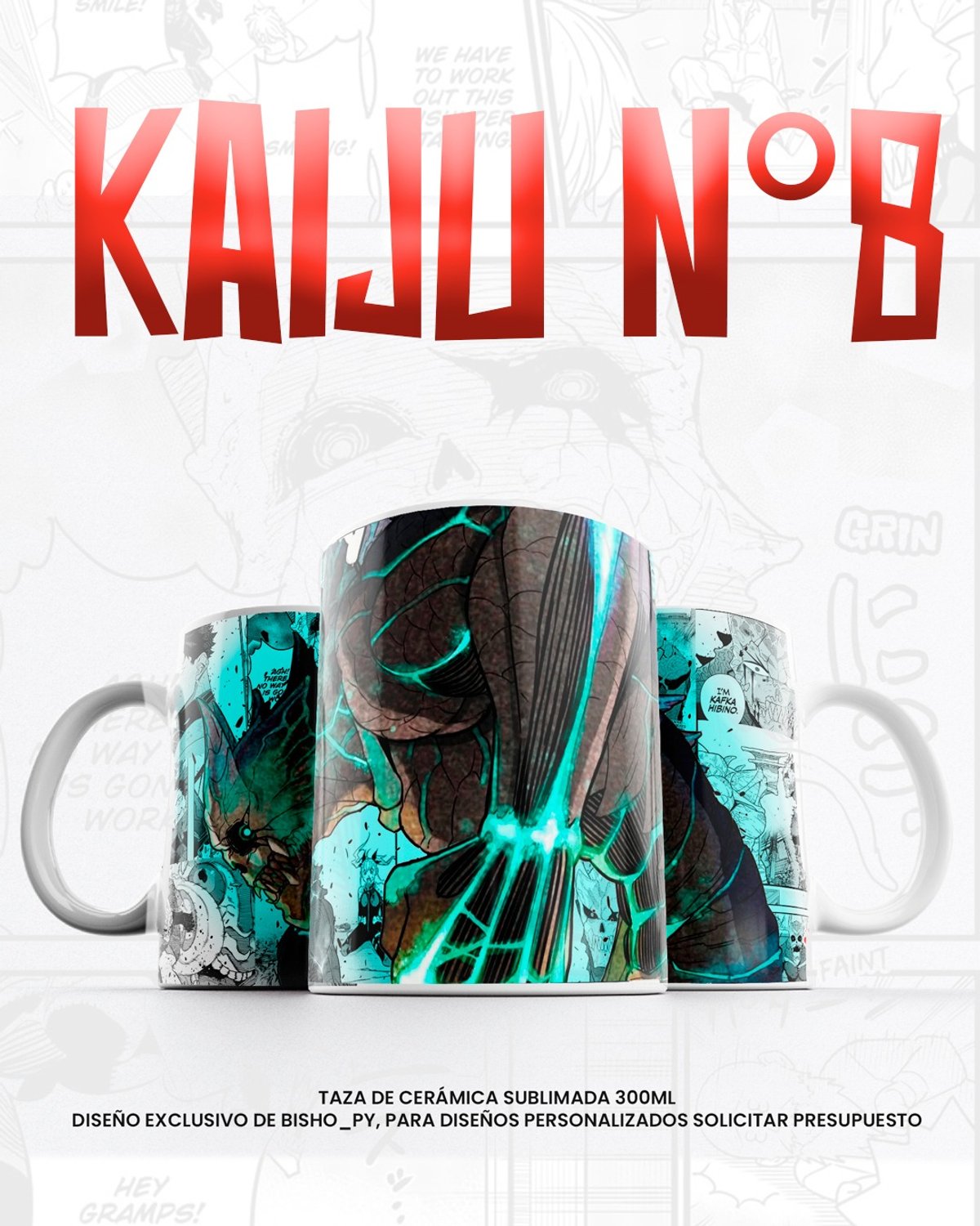 Taza Kafka - Kaiju N°8