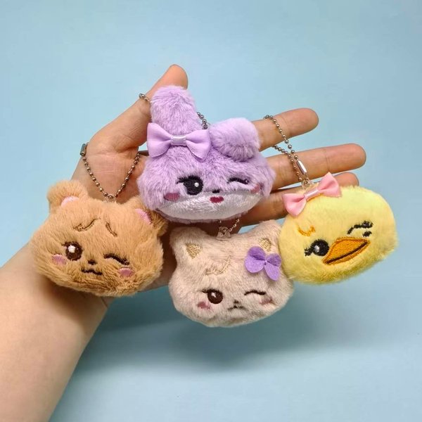 Llaveros de peluche - Black Pink
