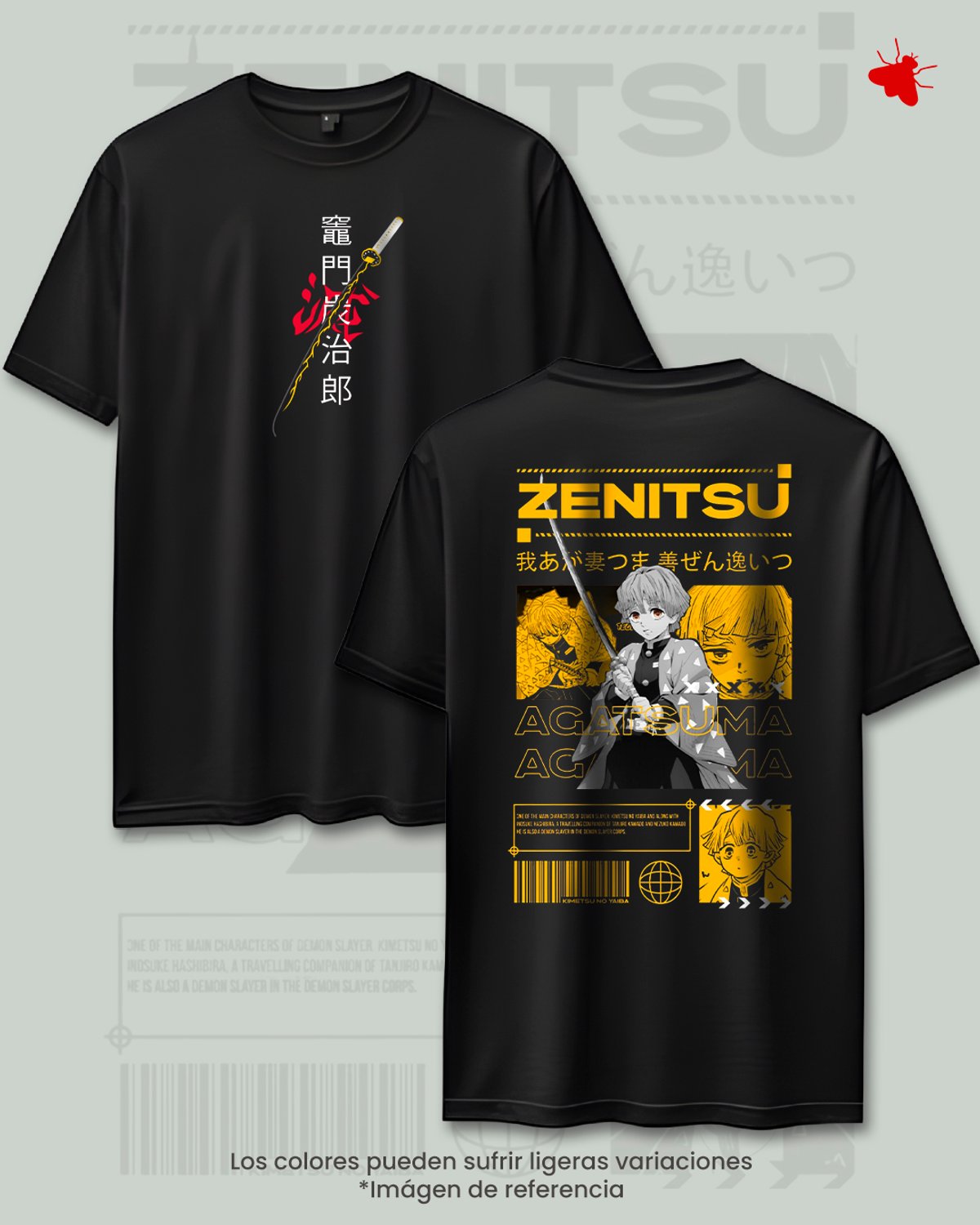 Remera Zenitsu - Demon Slayer