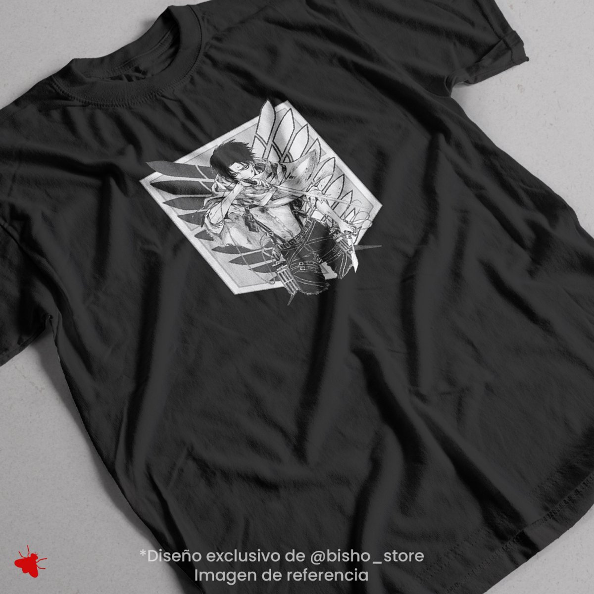 Remera Lervi - Attack on Titan